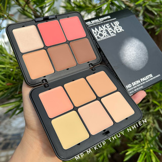 Bảng nền + Má hồng kem + Tạo khối MKF HD Skin