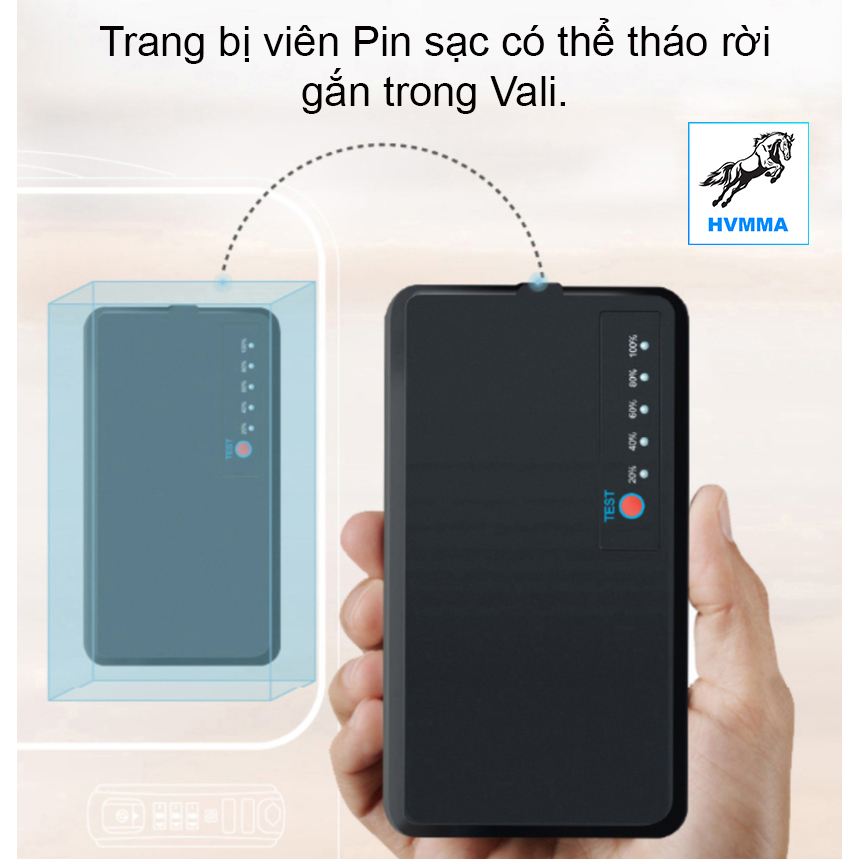 Vali điện Airwheel USA lái được - Hàng cao cấp HVMMA