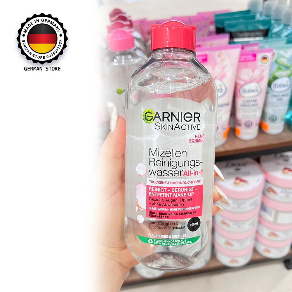 NƯỚC TẨY TRANG GARNIER 🇩🇪 Mizellen Reinigungswasser All in 1 , 400 ml