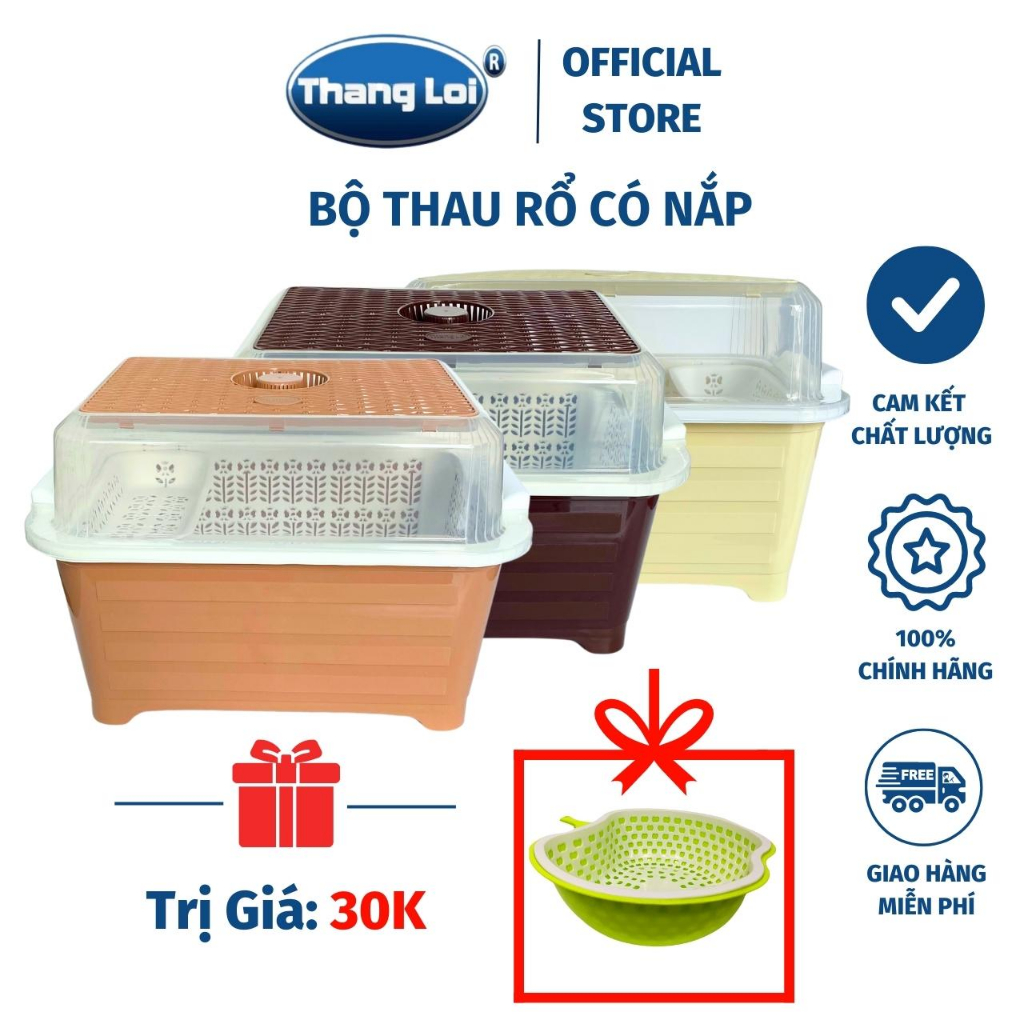 Thau Rổ Úp Chén Bát Úp Bình Sữa Cho Bé Có Nắp Đa Năng Đựng Chén Bát chống côn trùng, bụi bẩn