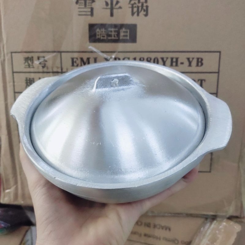 Nồi gang đúc nắp gang 15cm , nồi gang đúc kho quẹt , kho thịt , kho tộ