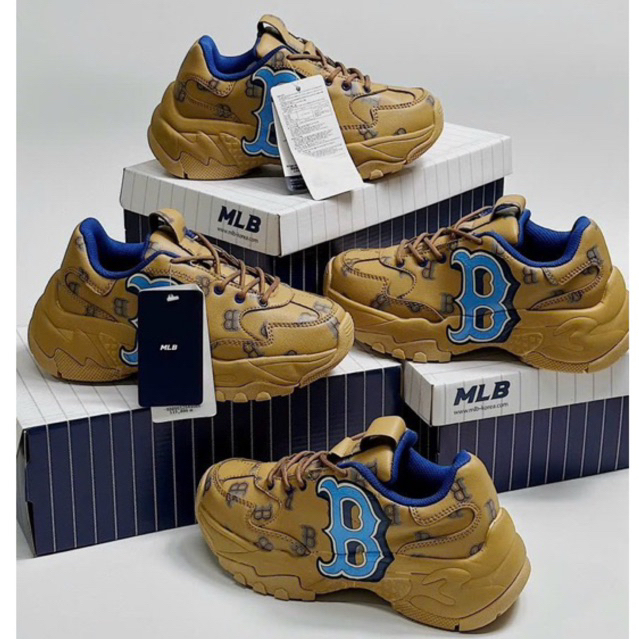 Giày sneaker bigball chunky saffiano dia nâu