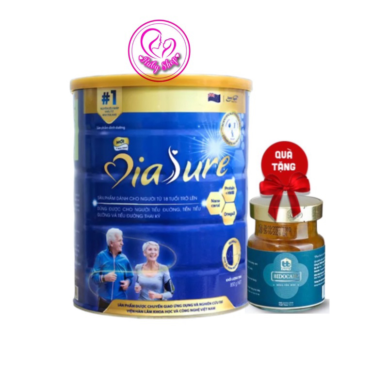 Sữa Diasure tiểu đường bản mới 850g chính hãng- Ổn định đường huyết, ăn ngủ ngon + quà