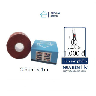 Băng keo quấn ống rò rỉ nước DOCONU ( 2.5cm x 1m ) , màu nâu [CAM KẾT BẢO HÀNH 1 ĐỔI 1]