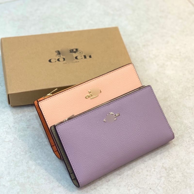 VÍ COACH SLIM ZIP WALLET