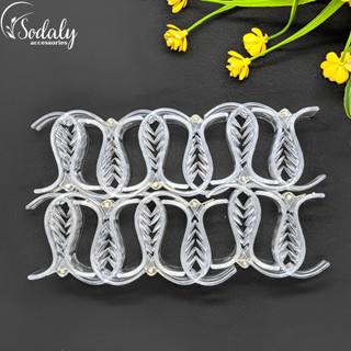 Sỉ 12 chiếc kẹp tóc càng cua 3 răng 5 răng trong suốt