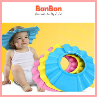 Mũ / Nón tắm em bé khỏi ướt mặt và ngộp