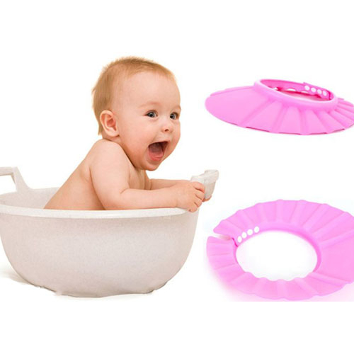 Mũ / Nón tắm em bé khỏi ướt mặt và ngộp