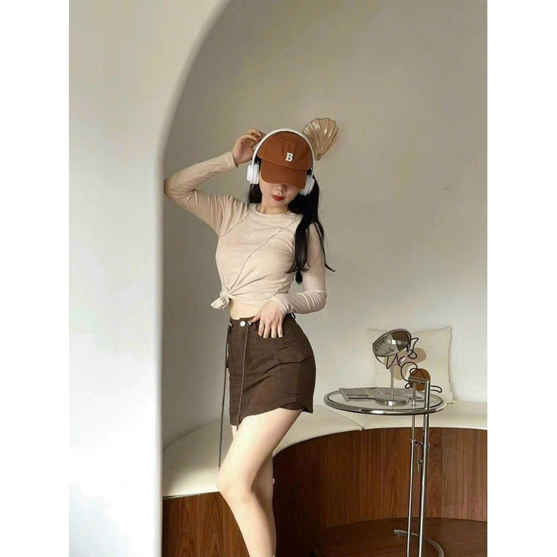 váy túi hộp xỏ dây hottrend