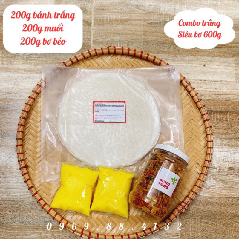 Bánh Tráng Phơi Sương Nhiều Vị Kèm Bơ Béo Ngậy, Thơm Ngon