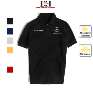 áo polo nam Dihu mercedes , áo thun nam có cổ poly cotton thoáng mát co giãn 4 chiều
