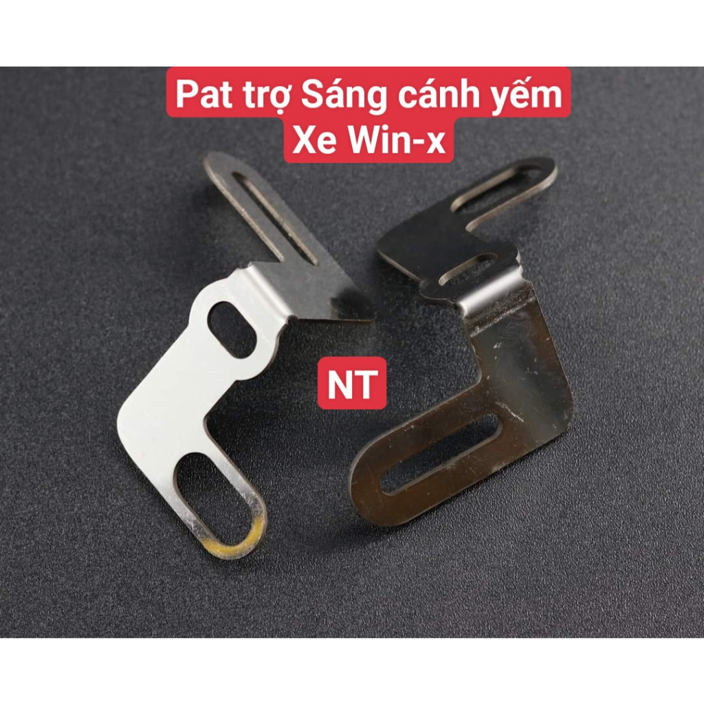 Pat gắn trợ sáng chân gương thẳng kiểu mới  inox304