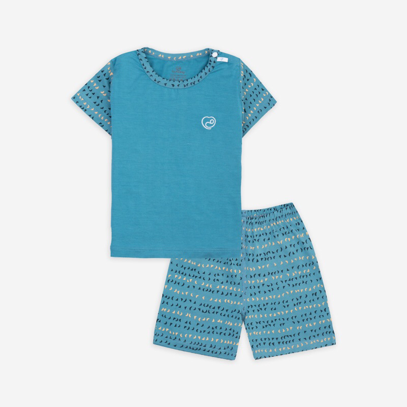 Bubaby sợi tre Bộ ngắn tay cài vai - Bambus Zari BBB130106