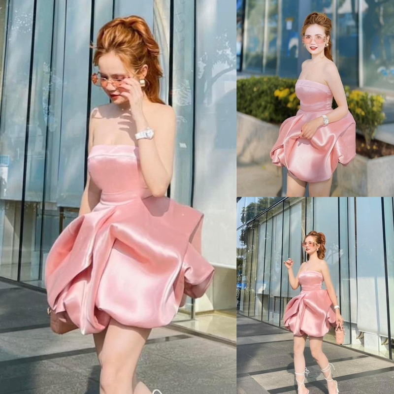 Đầm Ống Cúp Ngực Tapta Bí Lượn Sóng