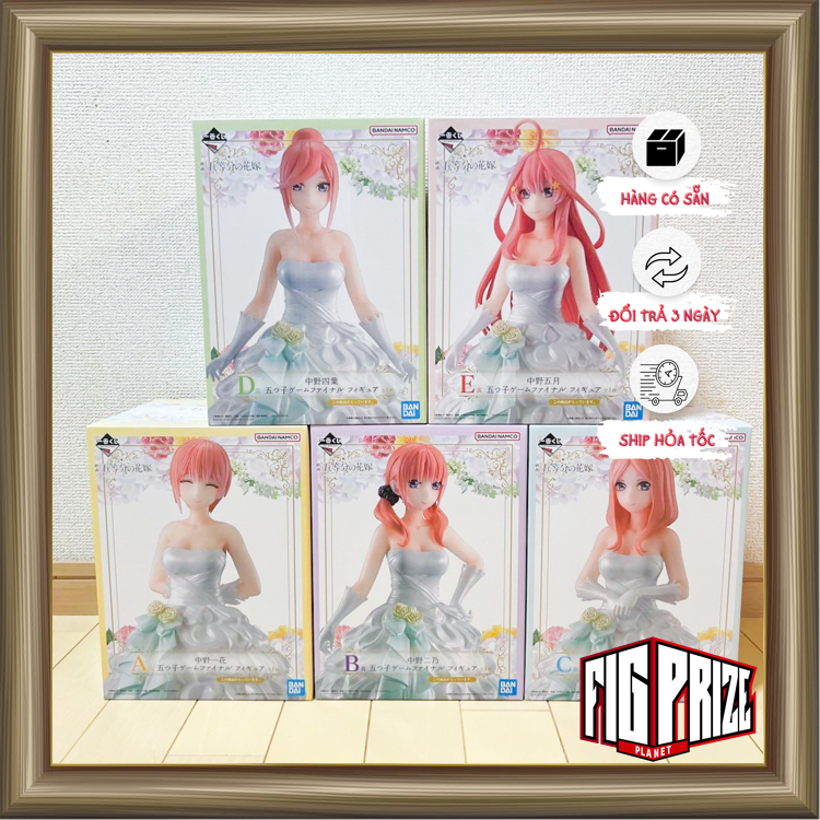 Mô hình Ichika Nino Miku Yotsuba Itsuki Nakano Game Final Set Giải A đến E - ICHIBAN KUJI BANDAI NAMCO