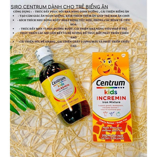 Centrum Kids - Siro dành cho trẻ biếng ăn mẫu mới date 10/2024