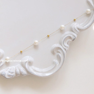 Lắc chân nữ titan Bi pearl