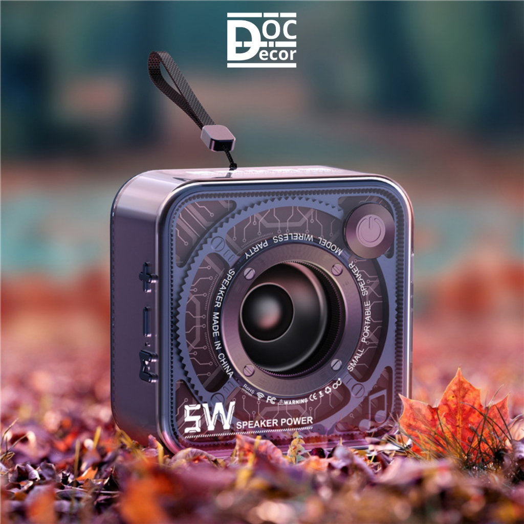 Loa Bluetooth mini DW02 Vintage Retro âm thanh 3D, Decor phòng ngủ, Quà tặng