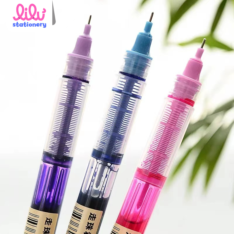 Bút bi nước mực gel nhanh khô ngòi 0.5mm dùng cho học sinh văn phòng