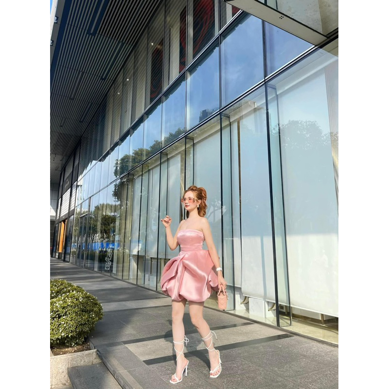 Đầm Ống Cúp Ngực Tapta Bí Lượn Sóng