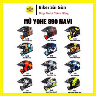 Mũ bảo hiểm đa năng yohe 890 navi tem - biker sài gòn