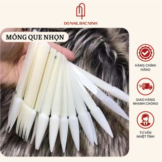Móng que tập sơn phom nhọn - gói 50 móng
