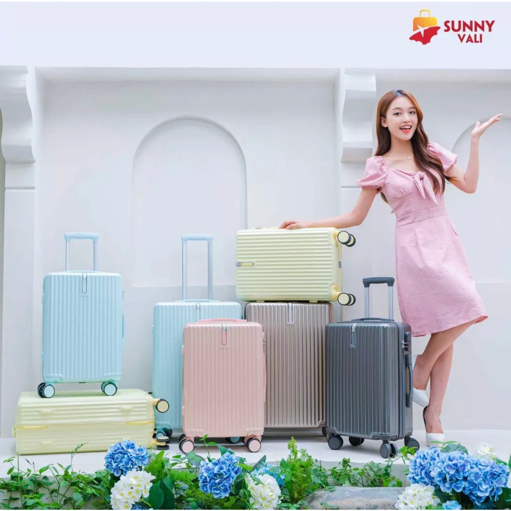 Vali SUNNY SV09 - Vali du lịch, vali khóa kéo thời trang nhựa PC + ABS bảo hành 5 năm