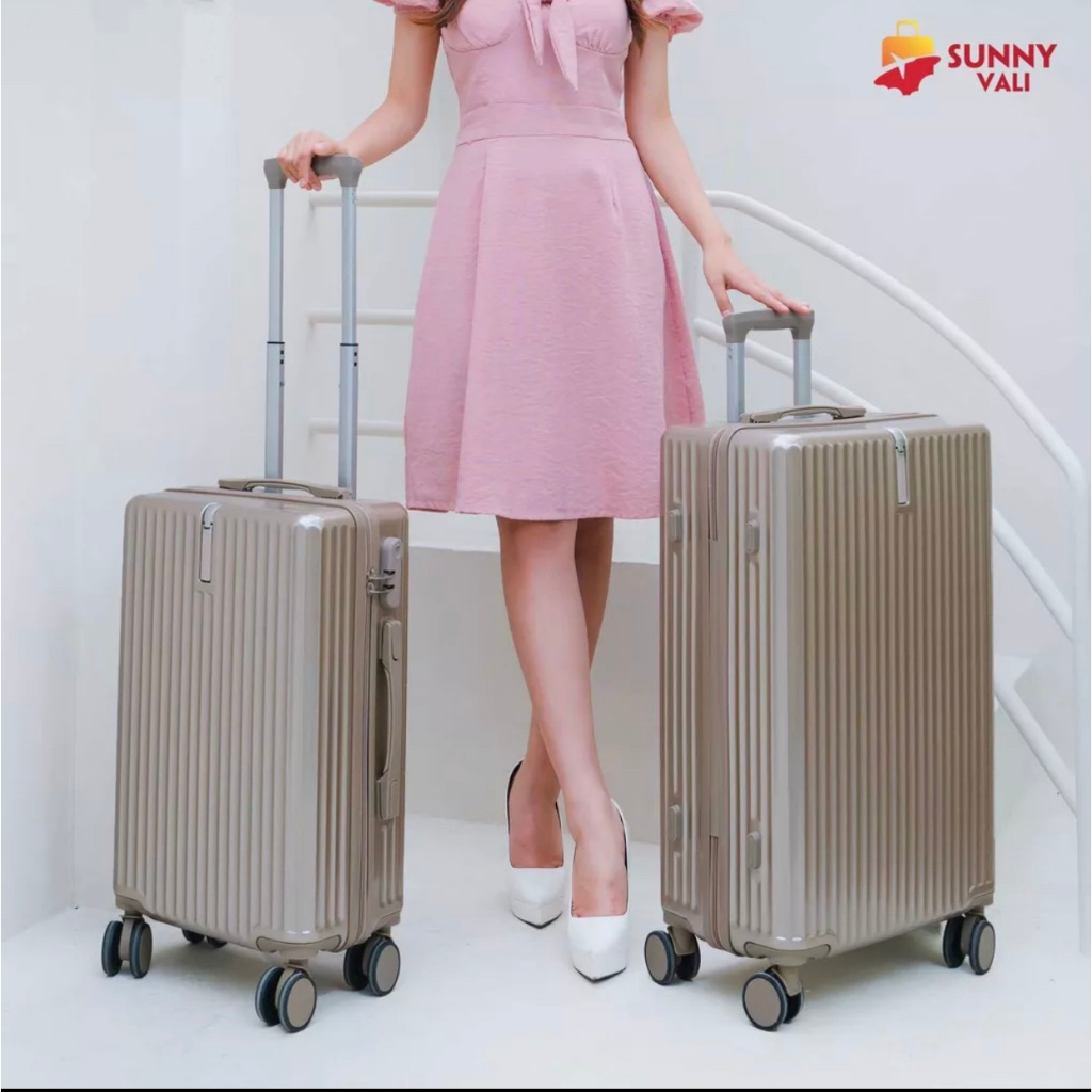 Vali SUNNY SV09 - Vali du lịch, vali khóa kéo thời trang nhựa PC + ABS bảo hành 5 năm