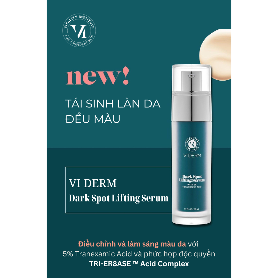 Tinh chất giảm thâm nám, đều màu da VI DERM Darrk Spot Lifting Serum 50ml, Viderm Beauty, xuất xứ Mỹ