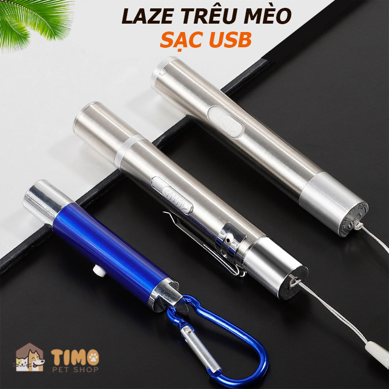 Đồ chơi laze trêu mèo (Sạc pin đầu USB) - Tiện lợi sử dụng sạc pin dễ dàng