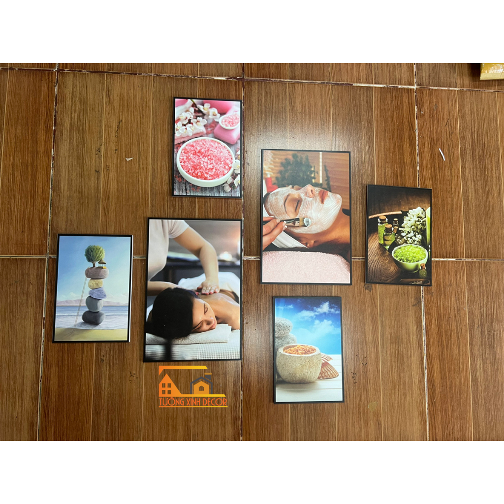 Tranh SPA, tranh dán tường bộ 6 trang trí spa nhiều kích thước