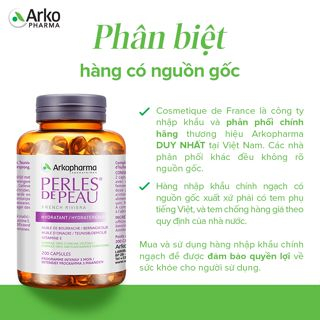 Viên uống giảm rụng tóc, hói đầu Arkopharma 30 viên/hộp [Nhập khẩu Chính Hãng]