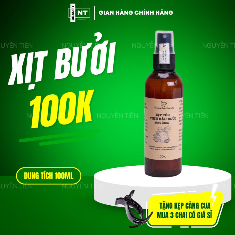 Tinh Dầu Bưởi , Xịt Bưởi Phương Anh Cosmetics Chính Hãng, Xịt bưởi mọc tóc, Kích Mọc Tóc Dưỡng Tóc Dài Nhanh
