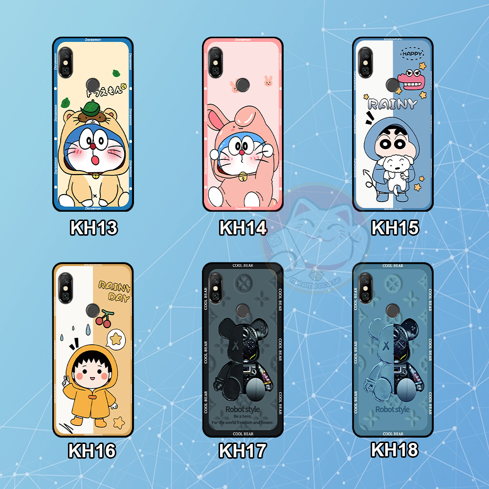 Ốp Xiaomi Redmi Note 5 / Note 5 Pro / Note 6 Pro in hình cặp đôi shin,doremon,be@rick đẹp
