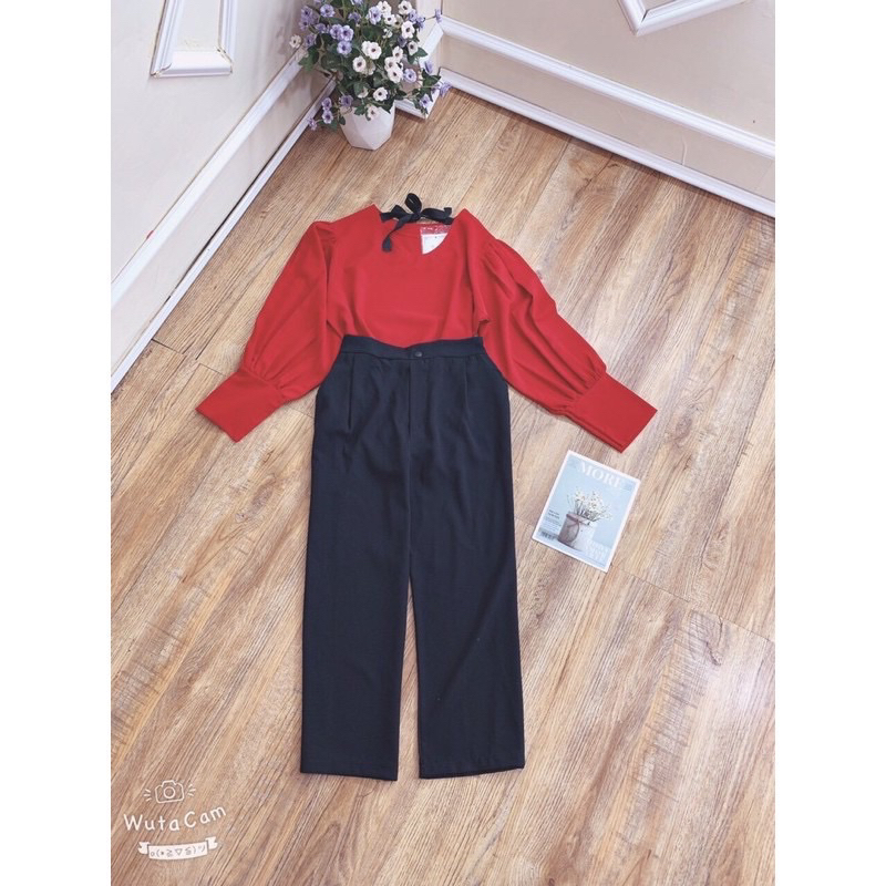 Áo đỏ MYAN nơ sau lưng