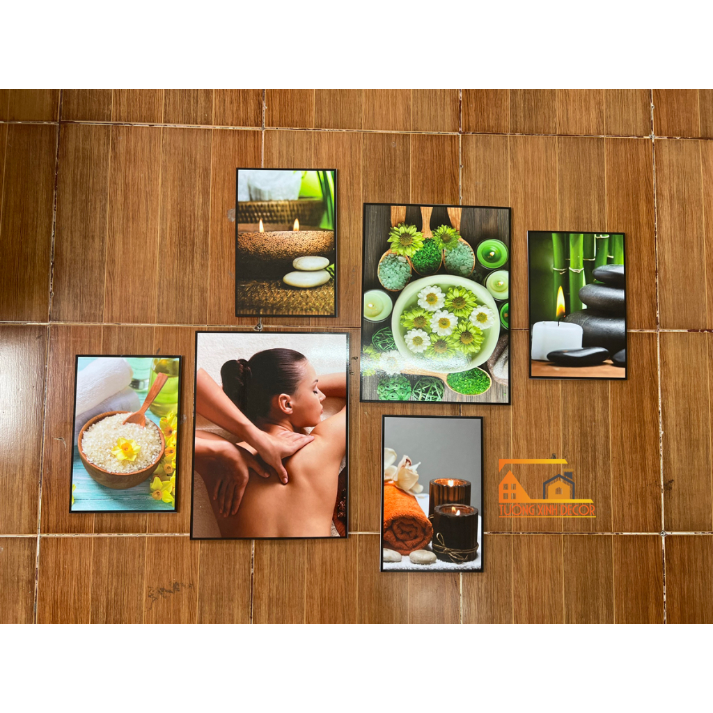 BỘ 6 TRANH SALON TÓC NỮ SIÊU ĐẸP - TRANG TRÍ TIỆM TÓC