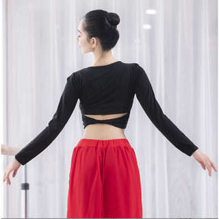[Có Sẵn] Áo croptop dài tay hở lưng A11 - Đồ Múa Tịnh Nhi