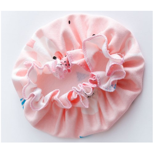 Mũ sơ sinh - Mũ trùm đầu cho bé cotton bo chun co giãn, mũ bèo xinh xắn đáng yêu BOLYN