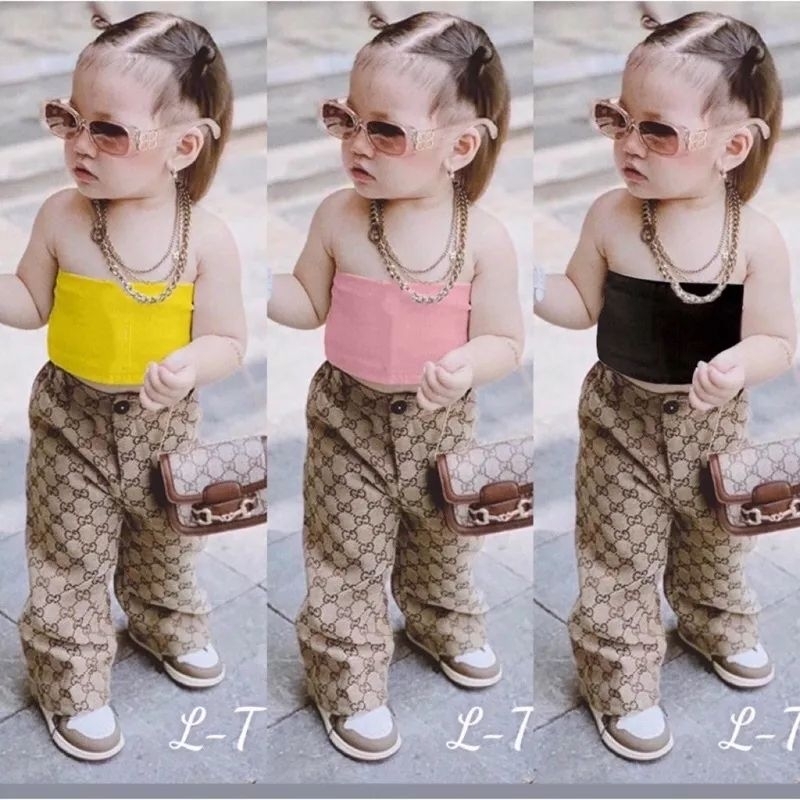 áo ống phối đồ cho bé
