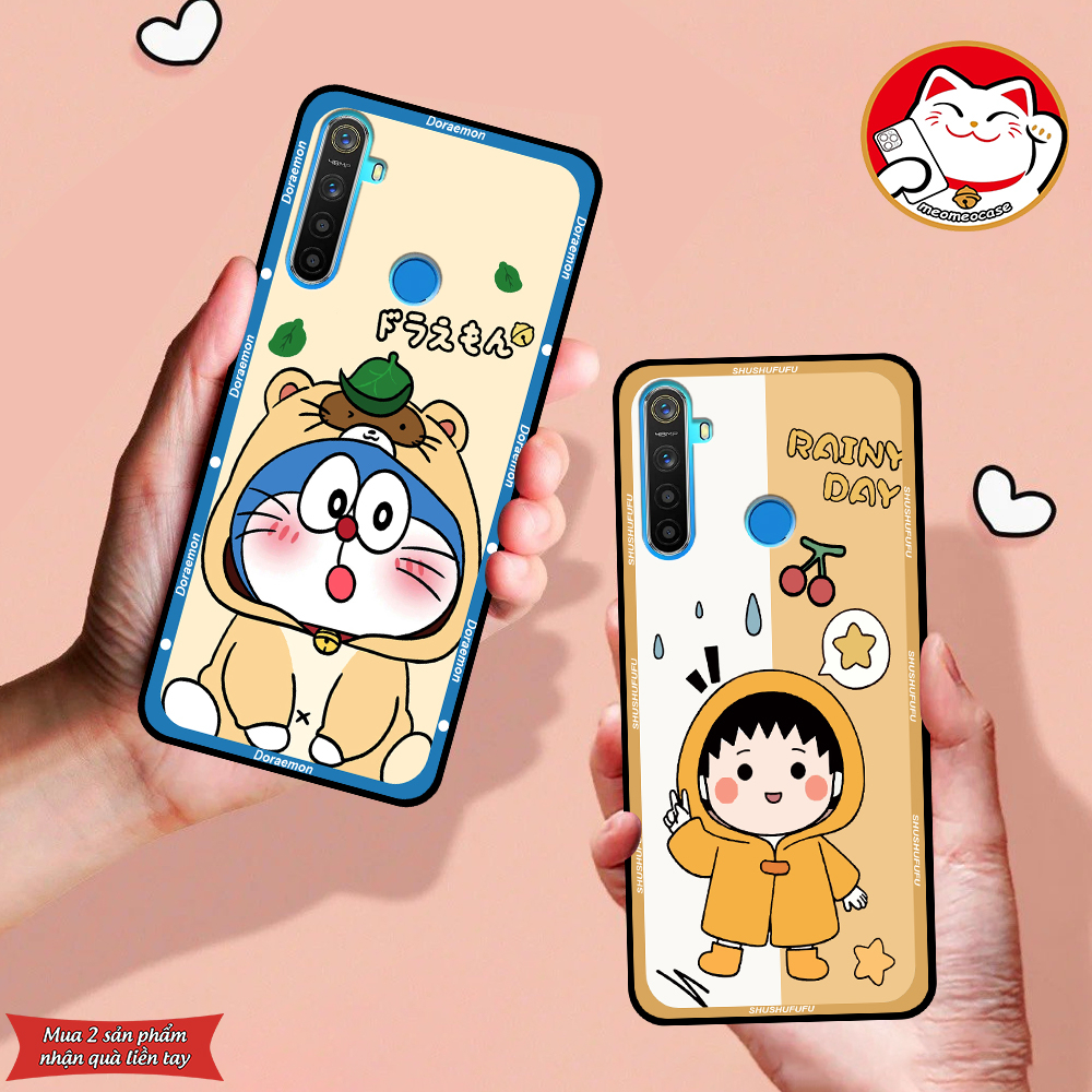 Ốp Realme 5 / 5i / 5 Pro / C3 in hình cặp đôi shin,doremon,be@rick đẹp
