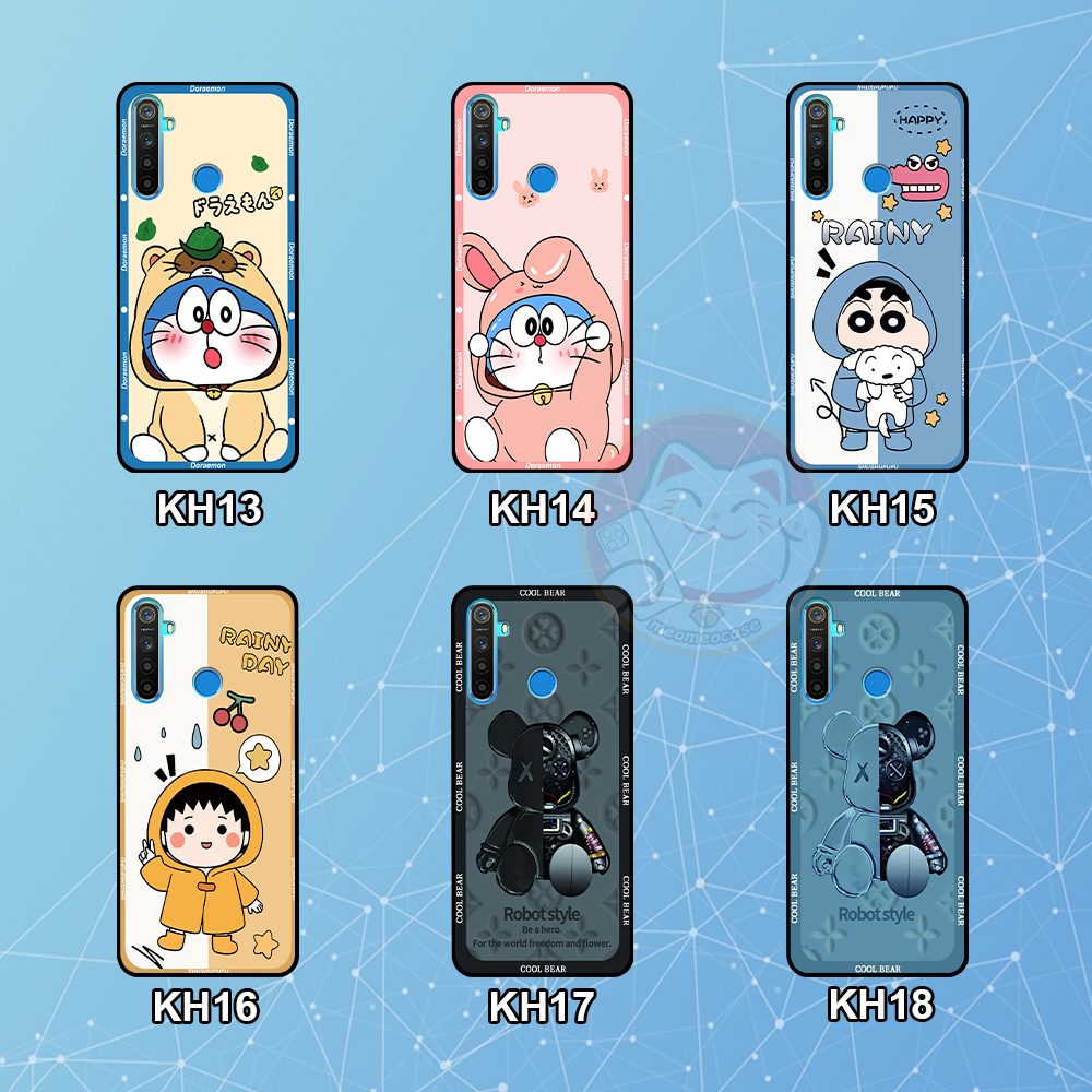 Ốp Realme 5 / 5i / 5 Pro / C3 in hình cặp đôi shin,doremon,be@rick đẹp