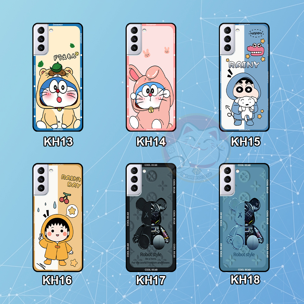Ốp lưng Samsung S21 5G / S21 Plus 5G / S21 Ultra 5G / S21 FE in hình cặp đôi shin,doremon,be@rick đẹp