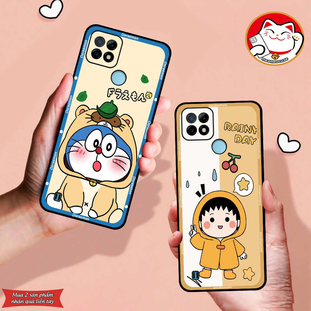 Ốp Realme C21 / C21Y / C25 / C25s / C25Y in hình cặp đôi shin,doremon,be@rick đẹp