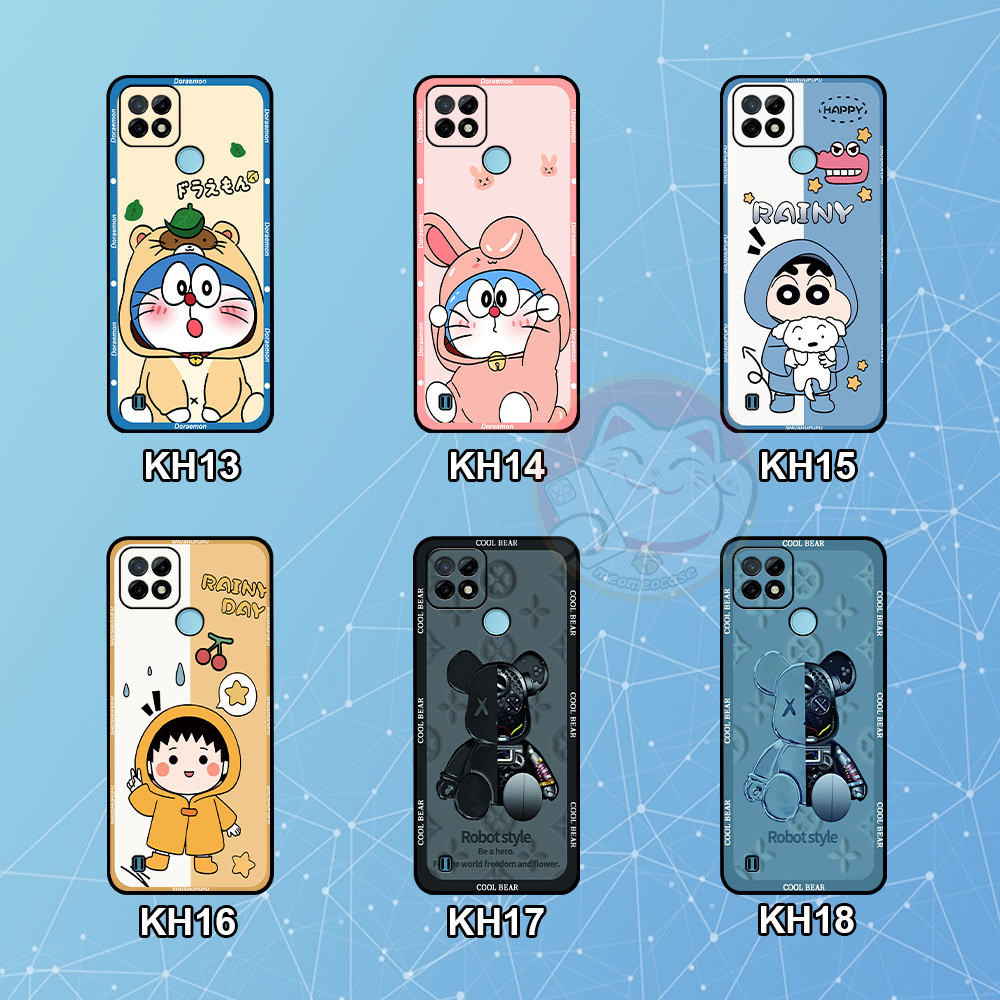 Ốp Realme C21 / C21Y / C25 / C25s / C25Y in hình cặp đôi shin,doremon,be@rick đẹp