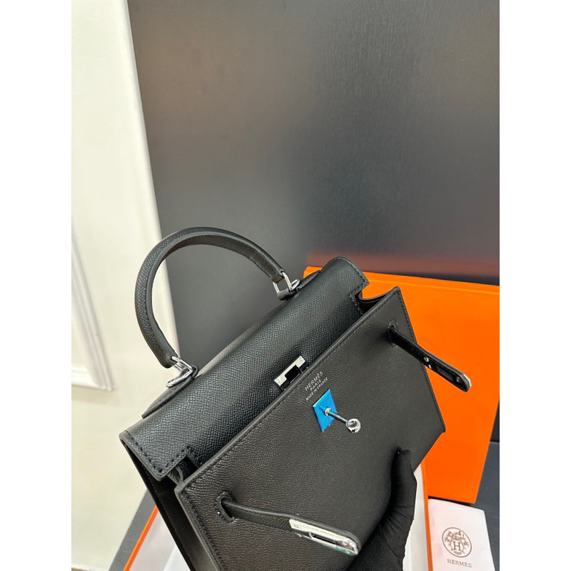 ✅Túi KELLY 25cm - Bản SPSL TAG BẠC - Da espom nhân tạo