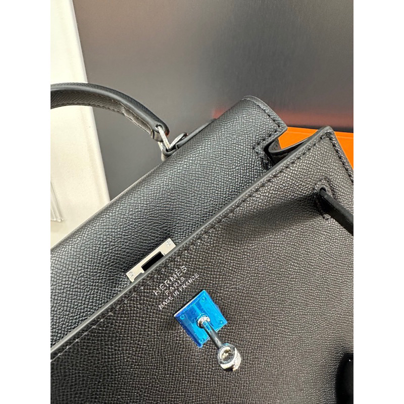 ✅Túi KELLY 25cm - Bản SPSL TAG BẠC - Da espom nhân tạo