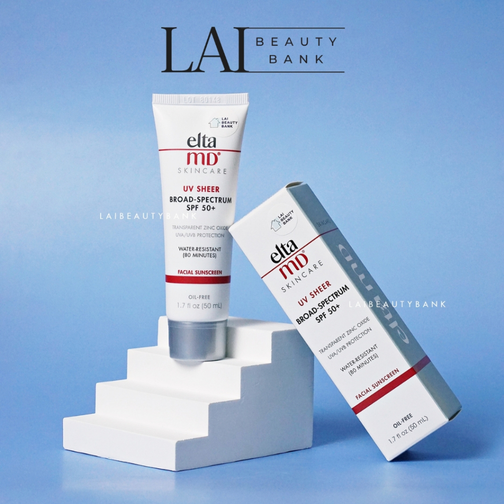 Kem chống nắng Elta MD UV Sheer Broad-Spectrum SPF 50+ vật lý lai hóa học có chống nước 50ml, 85ml - LAI BEAUTY BANK