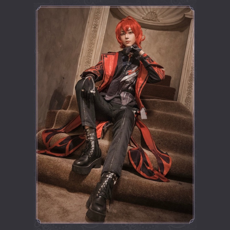 Trang Phục Hoá Trang Diluc Skin “Màn Đêm Đỏ Thẫm”