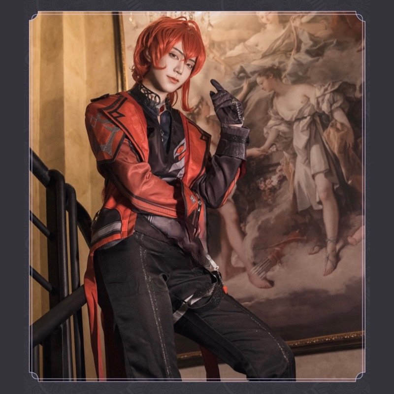 Trang Phục Hoá Trang Diluc Skin “Màn Đêm Đỏ Thẫm”