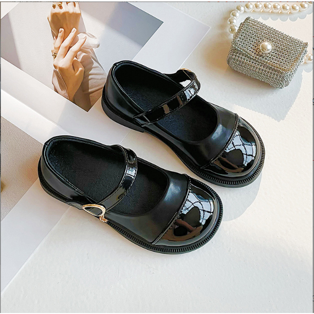 Giày Búp Bê Công Chúa Da Bóng Cho Bé Từ 4-14 Tuổi